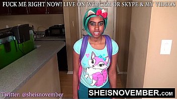 HD BlackSchoolGirl Must Give Step Dad Head For Bad Grades, Innocent StepDaughter Msnovember Suking Daddy Dick POVblowjob On Sheisnovember